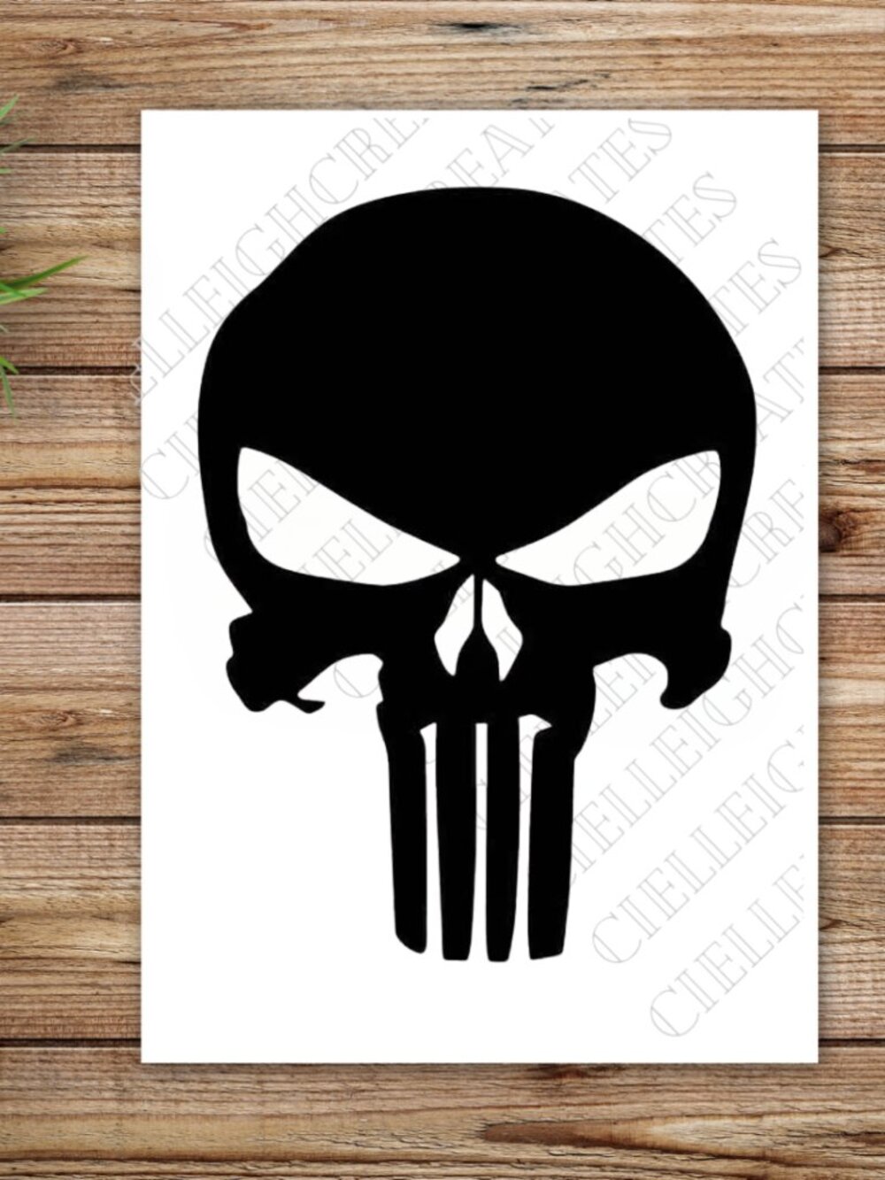 *2 For $20* Punisher Skull Vinyl Decal Sticker Handcrafted
